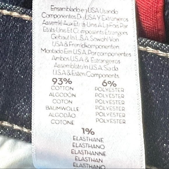 Mother Denim Insider Crop Step Fray Speed Racer Stripes Red 25 Jeans - Picture 11 of 14